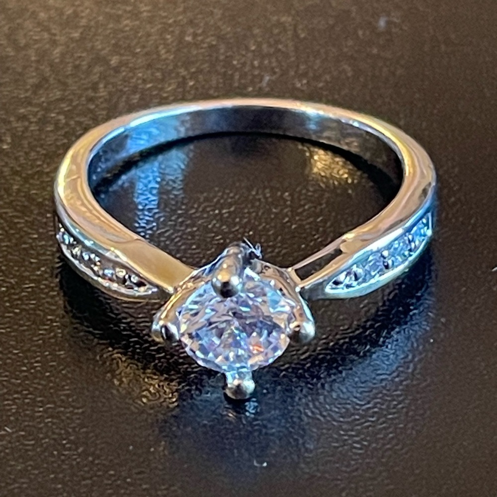 Simulated diamond CZ woman ring